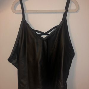 Leather Croptop (NWT)
